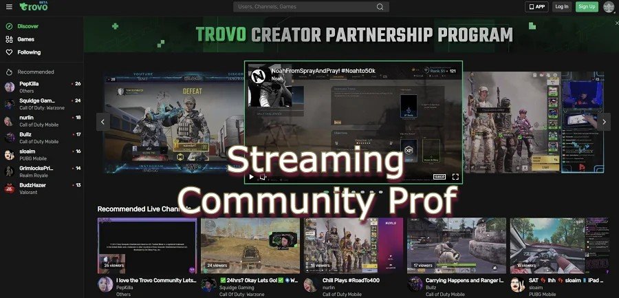 Streaming Community Prof